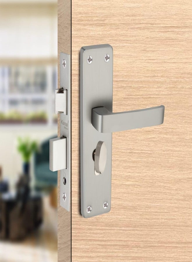 Kunal طقم قفل باب كونال شديد التحمل - طقم مقبض الباب الرئيسي / آلية قفل بستة أذرع مع ضمان لمدة عامين من كونال / نقر، جسم قفل نحاسي وأسطوانة 60 مم (8 بوصة غير لامعة) - Image 1